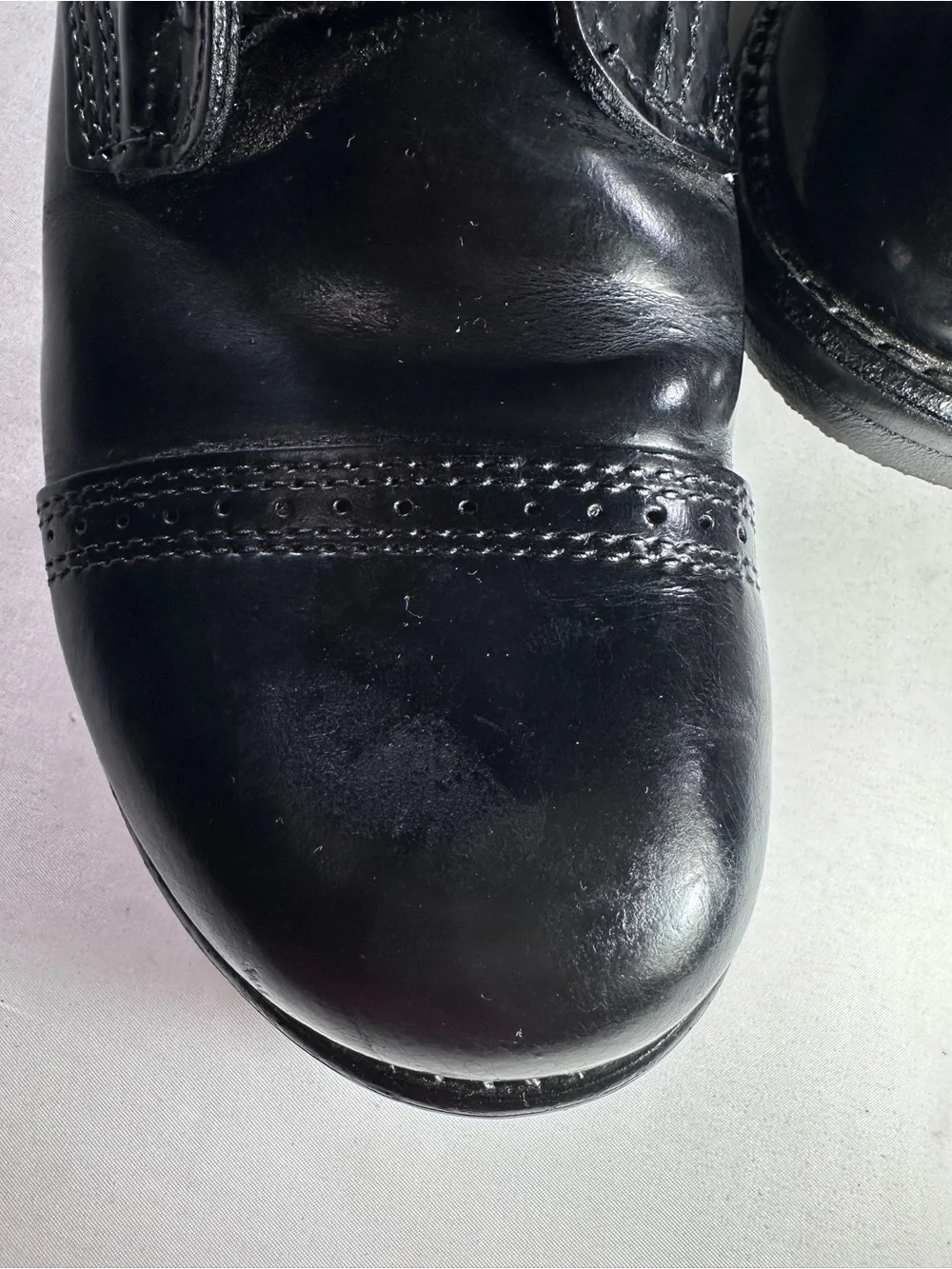 Vintage Corcoran 1500 Historic Jump Boots - Black Leather Military Paratrooper B